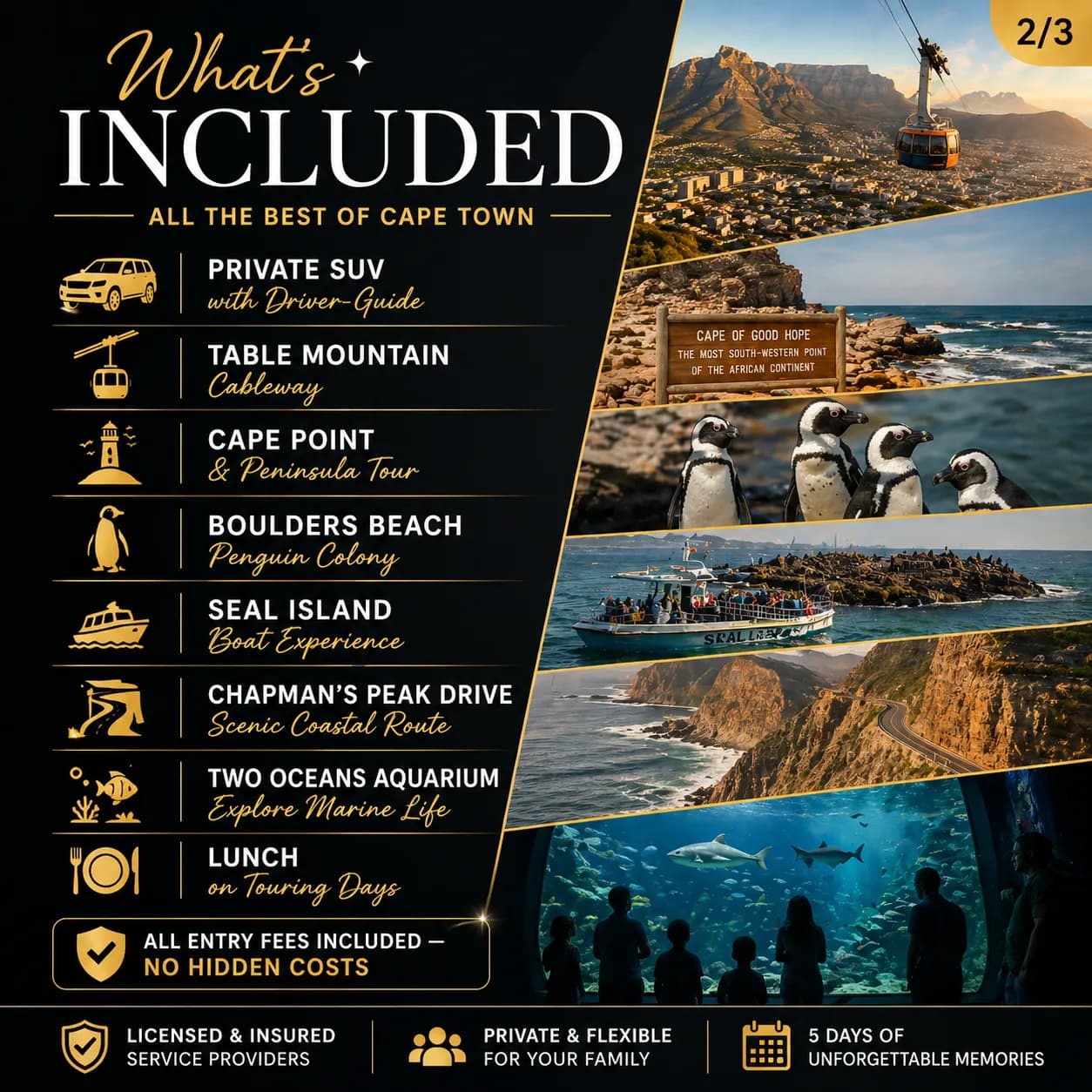 What's Included — Best of Cape Town