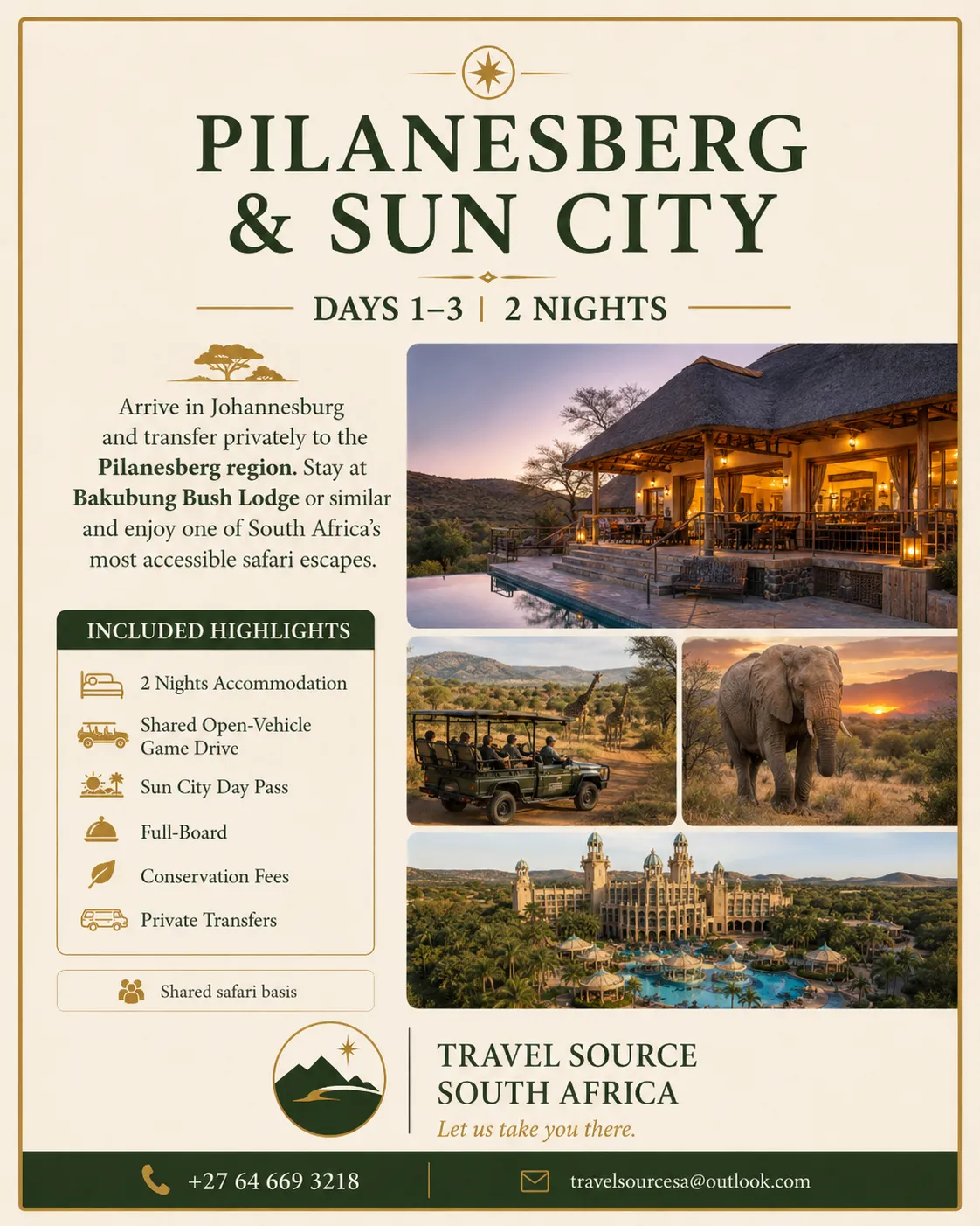 Pilanesberg & Sun City