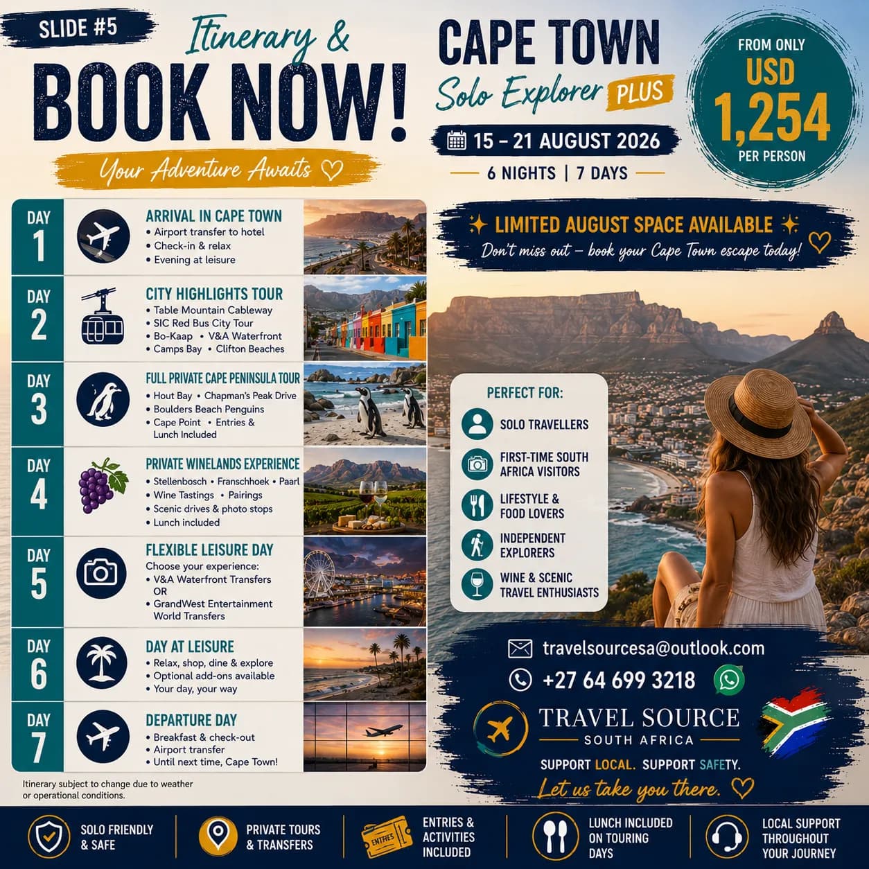 Itinerary & Booking — Plus